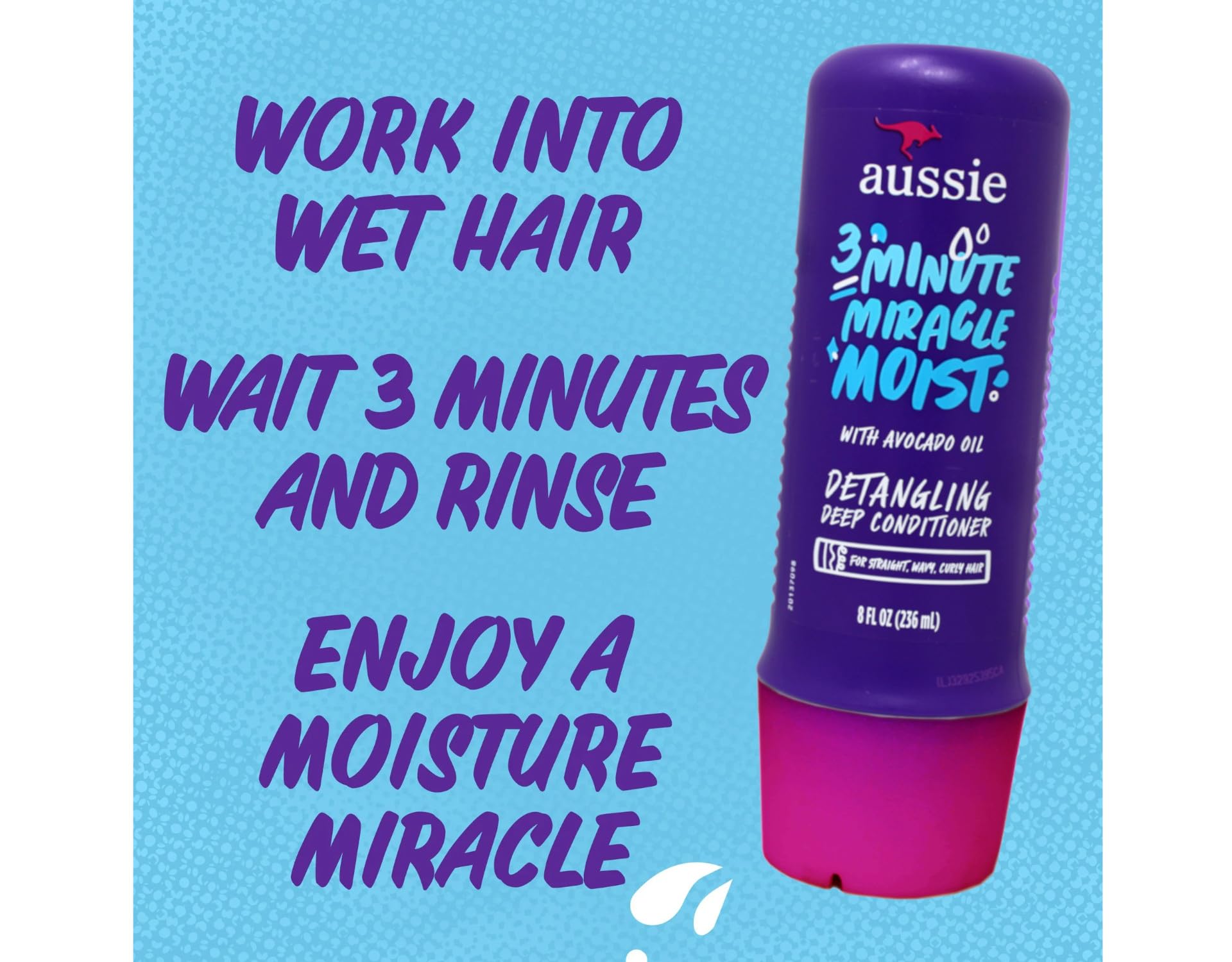 Buy Aussie 3 Minute Miracle Moist Deeeeep Conditioner 8 fl oz (3
